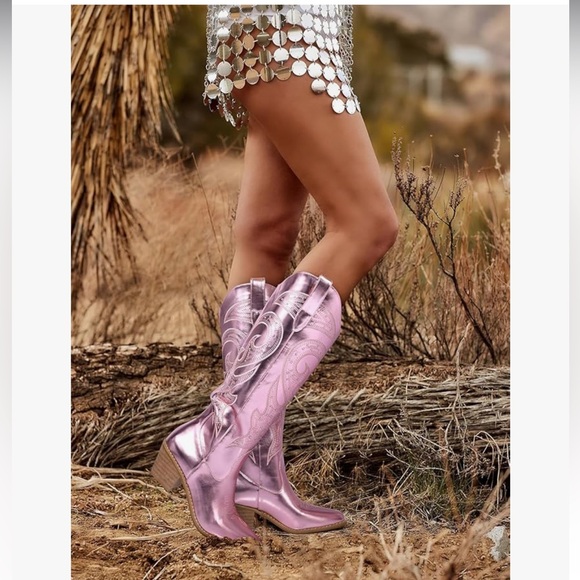 Shoes - Pink Cowgirl Boots